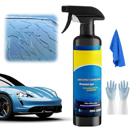 500ML Car Coating Spray, Quick Effect Coating Agent,2025 Neu Hohe Schutzwirkung Schnell beschichtetes Auto Nano Sprays, Beschichtungs Spra, Autopolitur Scratch Repairing Spray von Lopreg