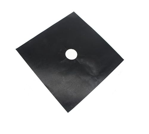 Burner Covers, Gasherd Beschützer, Herd Top Range Protectors 0,2 mm Doppelte Dicke, Square Gasofenbrenner Covers, Set Top Brenner Deckt schwarz, Herdabdeckung, leicht zu reinigen (Schwarz-8 Stücke) von Lopreg
