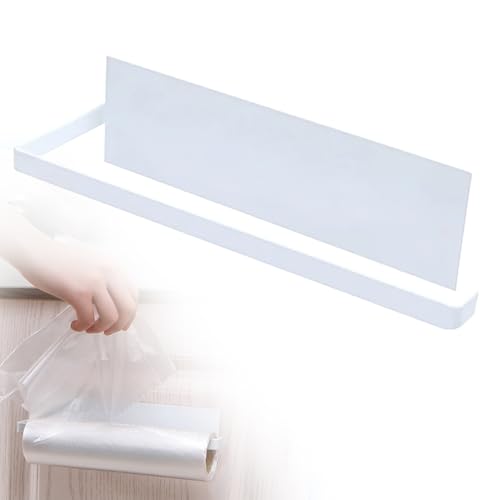 Papierrollenhalter, KüChenrollenhalter Ohne Bohren Kuchenroller Halter, Selbstklebend Praktisch Rollenhalter Unter Schrank FüR KüChe Aufbewahrung Organisation KüChenrollenhalter Wand (Weiß) von Lopreg