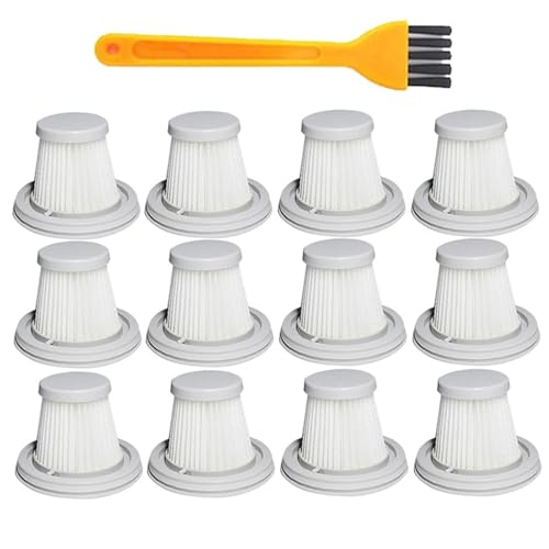 Loqawkmlc Hepa-Filter und Abdeckung, kompatibel mit Xiaomi SSXCQ01XY H13, handliche Staubsauger-Ersatzteile for Zuhause, Auto, Mini, kabellose Ersatzteile(12 Filter) von Loqawkmlc