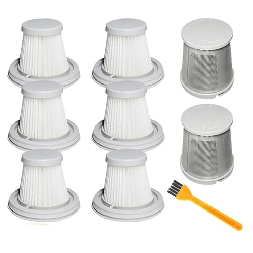 Loqawkmlc Hepa-Filter und Abdeckung, kompatibel mit Xiaomi SSXCQ01XY H13, handliche Staubsauger-Ersatzteile for Zuhause, Auto, Mini, kabellose Ersatzteile(8pcs) von Loqawkmlc