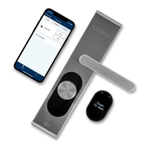LOQED Smart Home Türschloss - Elektronisches Türschloss Haustür - 256 bit Verschlüsselung - Smart Lock Türschloss Elektrisch mit Fingerdruck Öffnen + Smartphone App - Smartes Türschloss Elektrisch LOQED Smart Home Türschloss - Elektronisches Türschloss Haustür - 256 bit Verschlüsselung - Smart Lock Türschloss Elektrisch mit Fingerdruck Öffnen + Smartphone App - Smartes Türschloss Elektrisch von Loqed