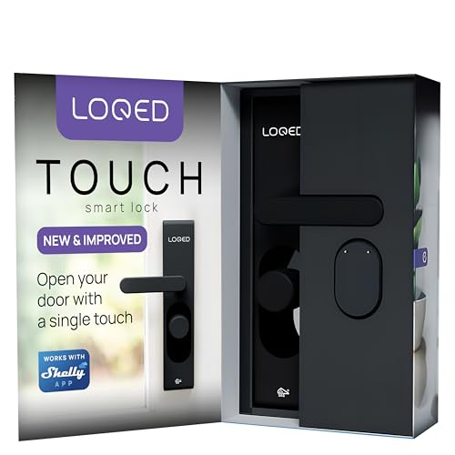 LOQED Touch Smart Lock Türschloss Schwarz - Elektronisches Türschloss Haustür - 256 bit Verschlüsselung - Smart Home Haustürschloss + Smartphone App - Smartes Türschloss Elektrisch LOQED Touch Smart Lock Türschloss Schwarz - Elektronisches Türschloss Haustür - 256 bit Verschlüsselung - Smart Home Haustürschloss + Smartphone App - Smartes Türschloss Elektrisch von Loqed