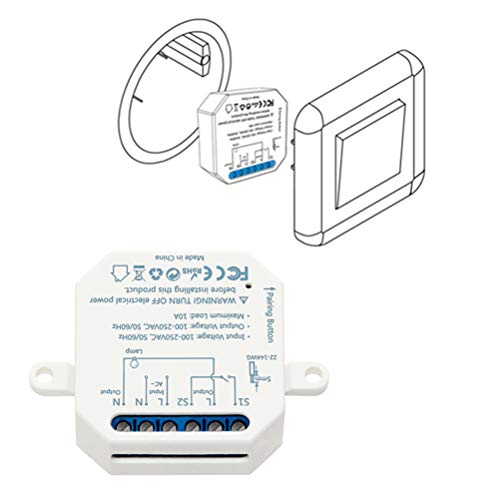 LoraTap 1er Wifi Schalter Relais Modul 4.0 Smart Schalter (vorhandener Schalter bleibt erhalten) von LoraTap