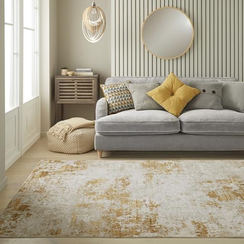 Lord of Rugs Waschbarer, luxuriöser abstrakter Teppich für modernes Wohnzimmer, Schlafzimmer, Küche, rutschfeste Fläche, Kurzflor, maschinenwaschbar, Teppich, LUX12 Hellgold, Größe M, 120 x 180 cm Lord of Rugs Waschbarer, luxuriöser abstrakter Teppich für modernes Wohnzimmer, Schlafzimmer, Küche, rutschfeste Fläche, Kurzflor, maschinenwaschbar, Teppich, LUX12 Hellgold, Größe M, 120 x 180 cm von Lord of Rugs