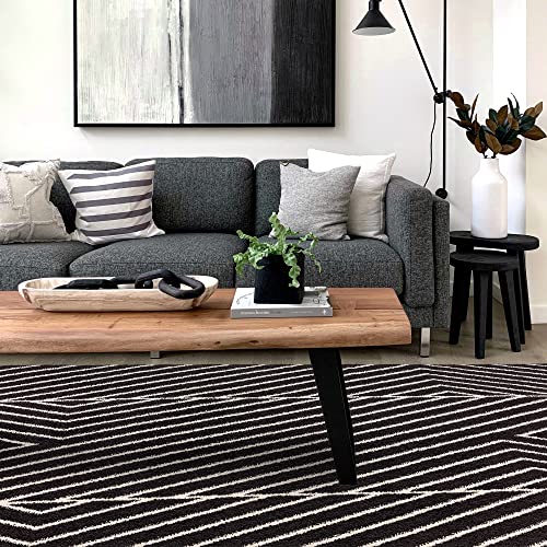 LordofRugs Muse MU10 Black Linear 120 x 170 cm von Lord of Rugs