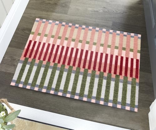 Waschbare rutschfeste Matte für Eingangsbereich, Flur, Läufer, Bad oder Küche, leicht zu reinigen, langlebig, saugfähig, schmutzabweisend, schmutzabweisend, schmutzabweisend (My Colour Block Weave, 50 von Lord of Rugs