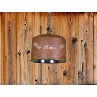 Horeca Hängelampe "Rusty" Mit Biertext von LordOfTheThingsNL