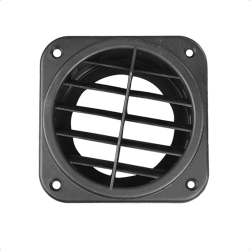 LoreenCar Warmluftauslass Standheizung Zubehör Luftauslass Drehbarer ABS-Kunststoff Luftauslass Flachkopf (60mm Quadrat) von LoreenCar