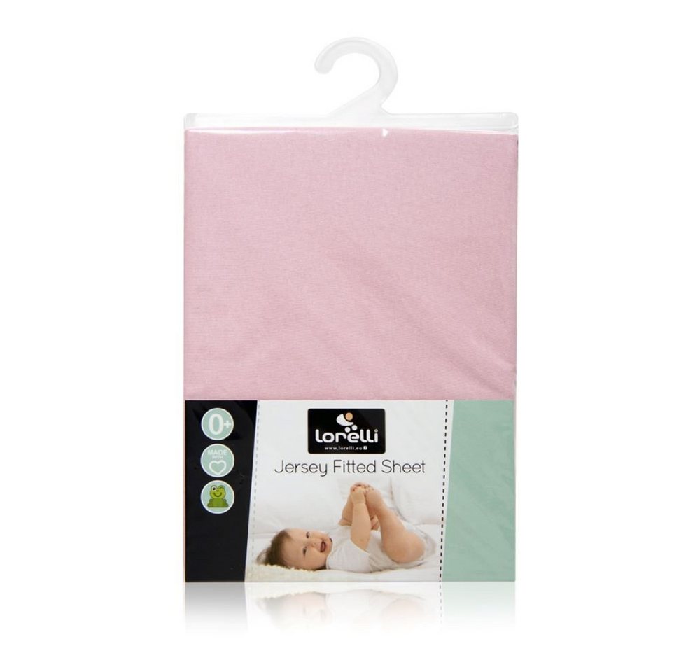 Bettlaken Spannbettuch Jersey 60 x 120 cm, Lorelli, Bettlaken Babybetten, waschbar von Lorelli