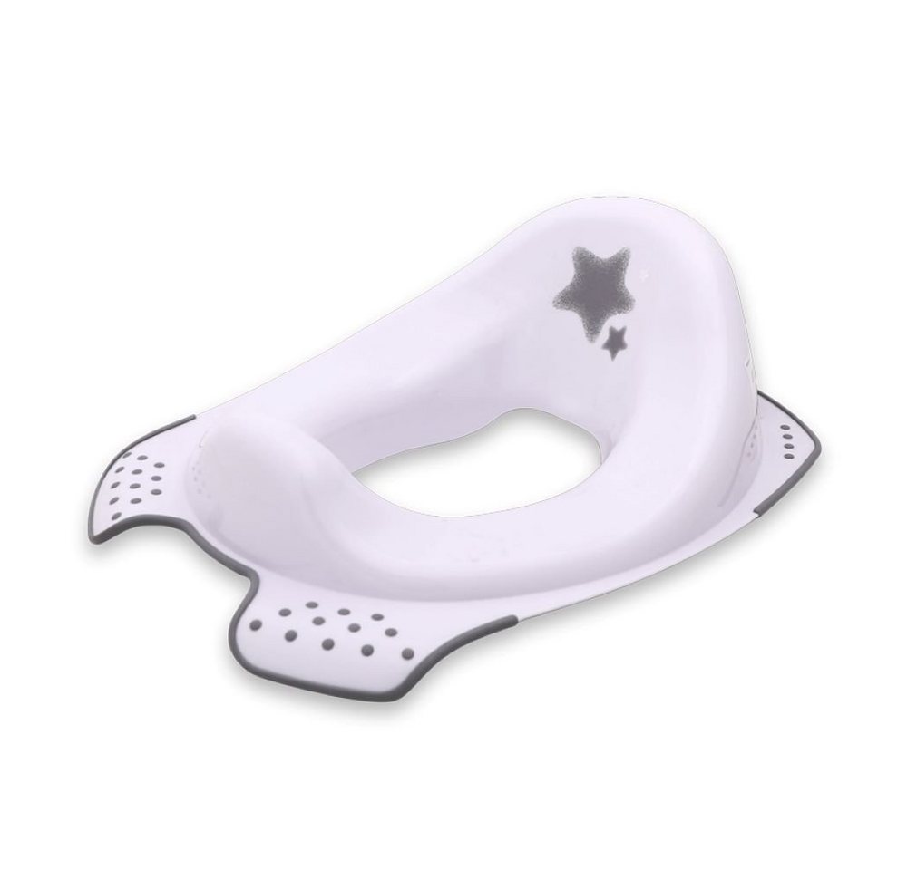 Lorelli Baby-Toilettensitz Toilettenaufsatz STARS, 15 cm, ergonomische Form Toilettensitz mit Spritzschutz von Lorelli