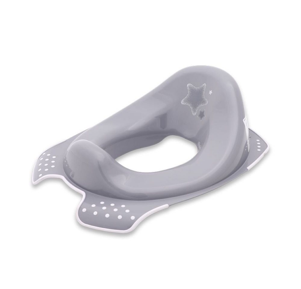 Lorelli Baby-Toilettensitz Toilettenaufsatz STARS, 15 cm, ergonomische Form Toilettensitz mit Spritzschutz von Lorelli