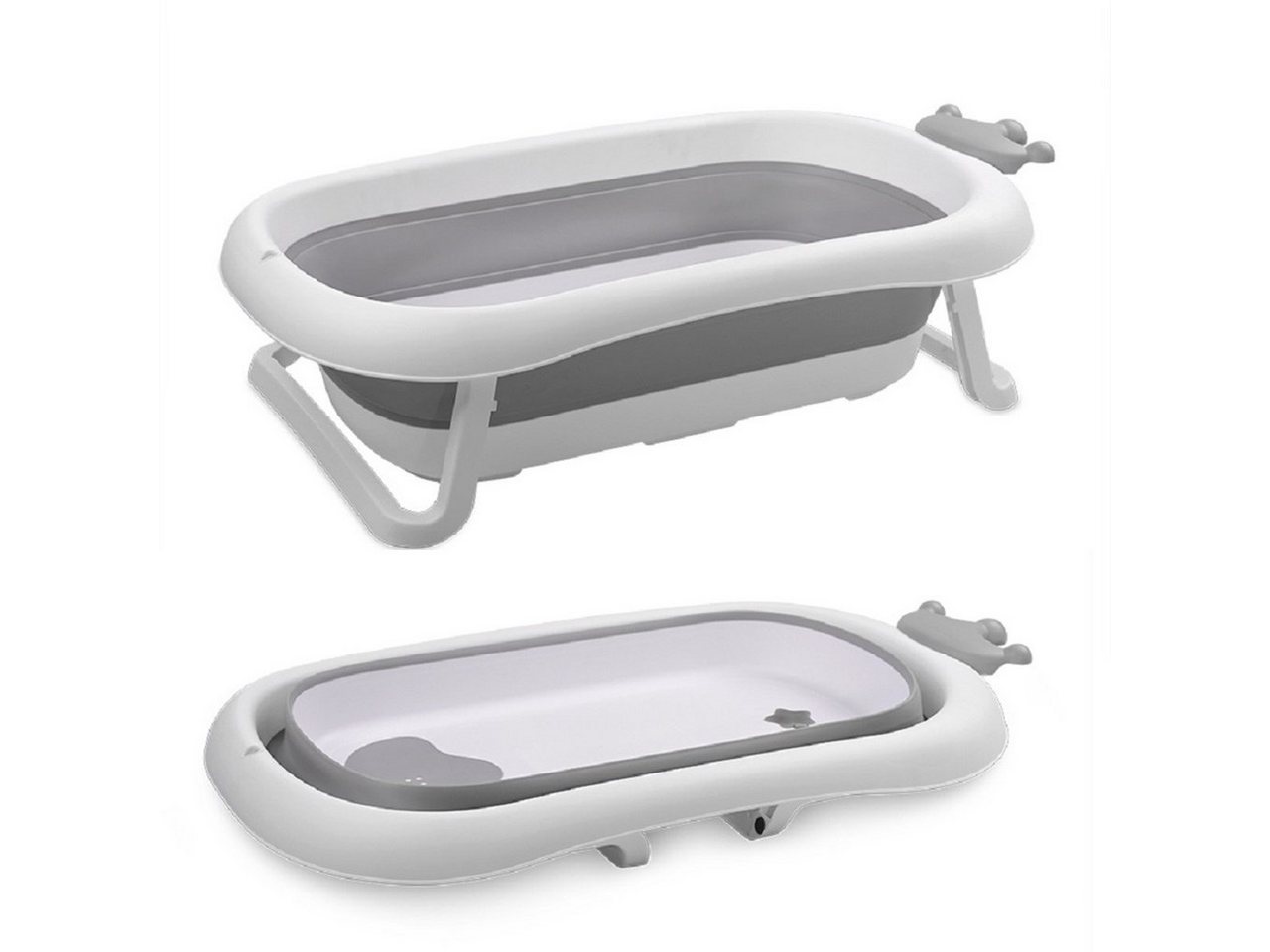 Lorelli Babybadewanne Babybadewanne Royal 83 cm, faltbar, Kanalabdeckung, stabile Beine von Lorelli