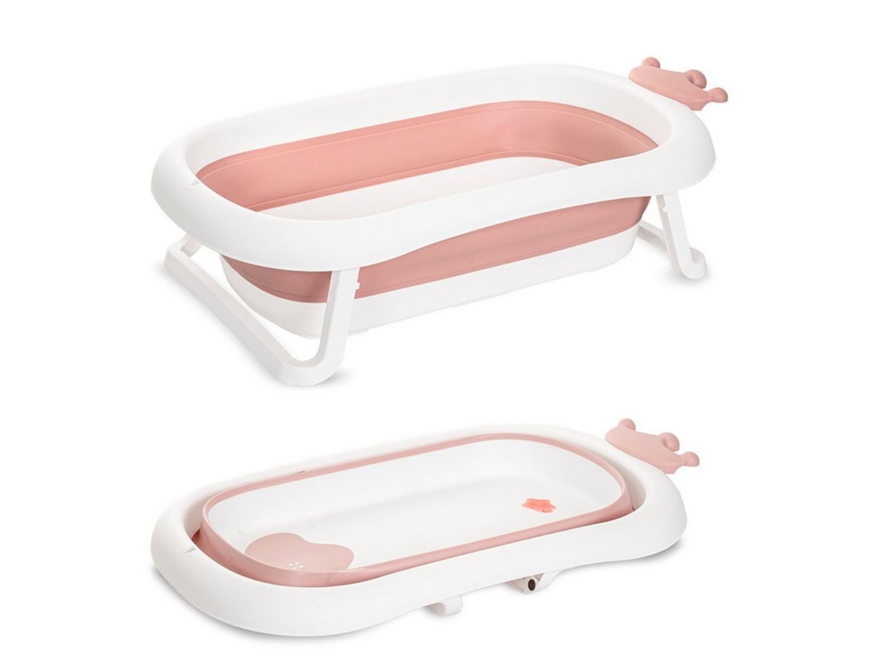 Lorelli Babybadewanne Babybadewanne Royal 83 cm, faltbar, Kanalabdeckung, stabile Beine von Lorelli