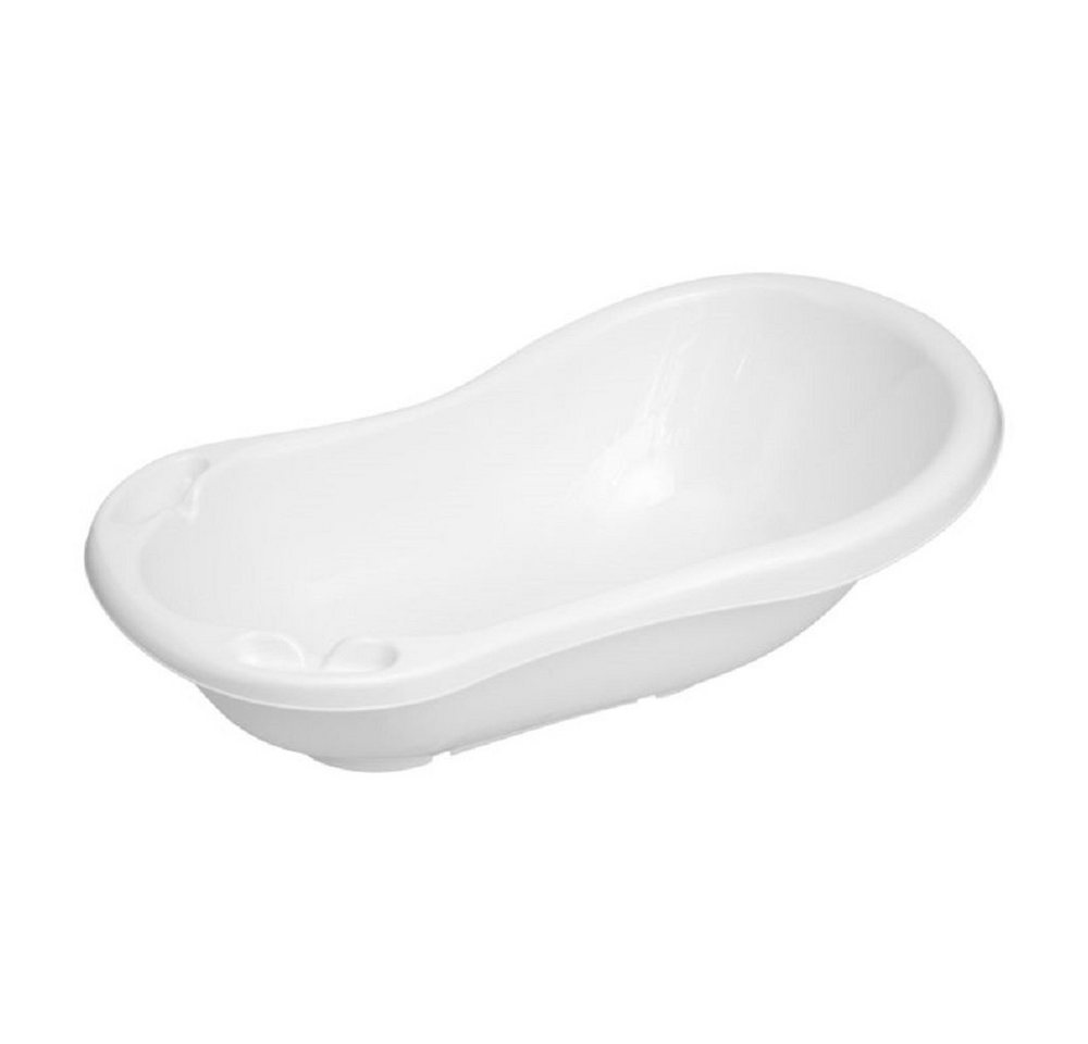 Lorelli Babybadewanne Babybadewanne mit Ablagefächer, 84 cm lang, ergonomische Form ab Geburt von Lorelli