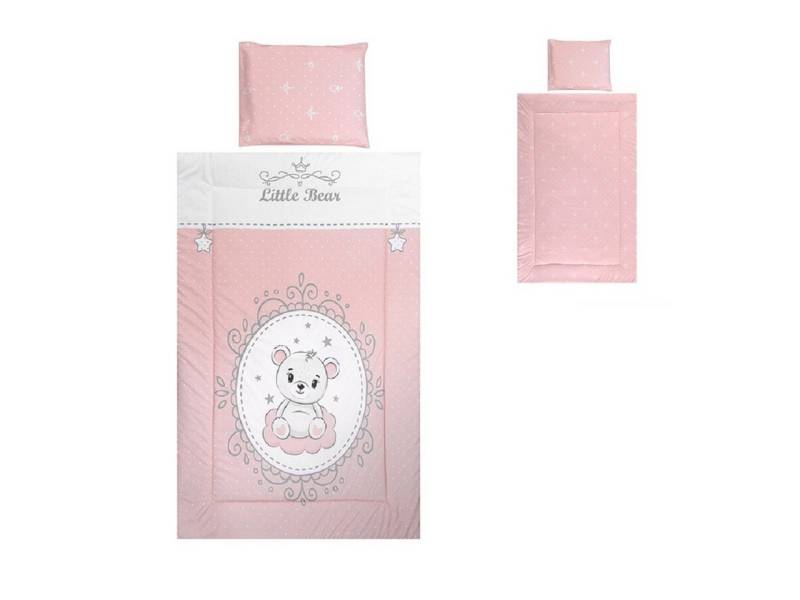 Lorelli Babybettwäsche Kinderbettwäsche 3-teilig, Baumwolle, 3 teilig, Decke 140 x 95 Kissen 43 x 35 Laken 150 x 100 von Lorelli