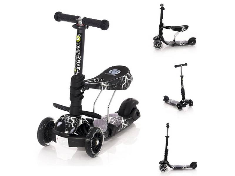 Lorelli Cityroller Kinderroller Smart 2 in 1, Smart PU Räder leuchten klappbar verstellbar von Lorelli