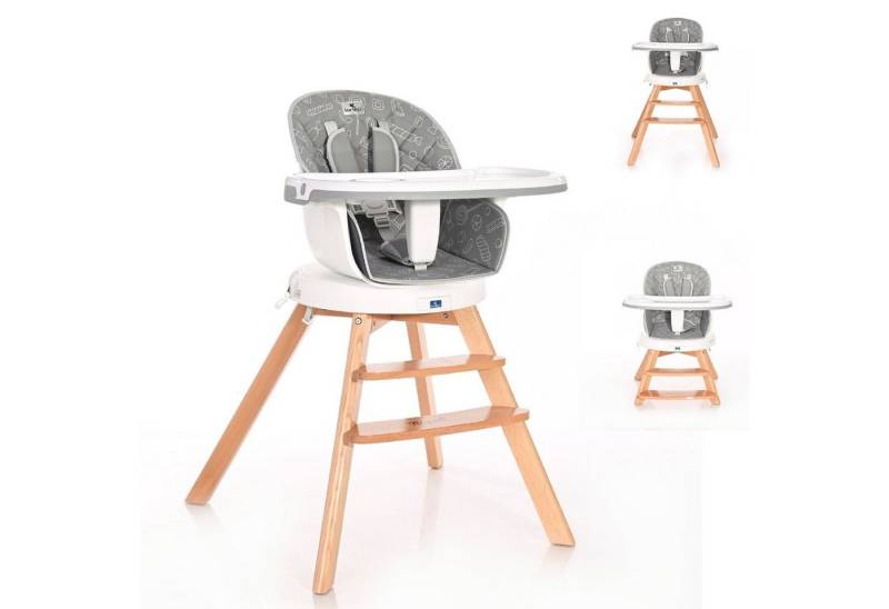 Lorelli Kombihochstuhl Hochstuhl 3 in 1 Napoli, Kinderstuhl, Sitz 360° drehbar, Höhe verstellbar von Lorelli