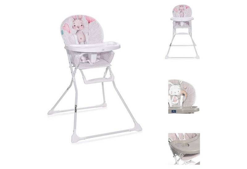 Lorelli Kombihochstuhl Kinder-Hochstuhl Cookie, Bechervertiefung, abwaschbarer Stoff, klappbar von Lorelli