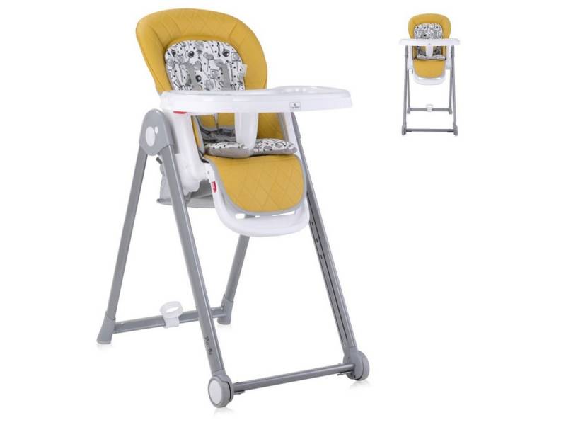 Lorelli Kombihochstuhl Kinderhochstuhl PARTY, Rollen Höhe Lehne Fußstütze Tisch sind einstellbar von Lorelli