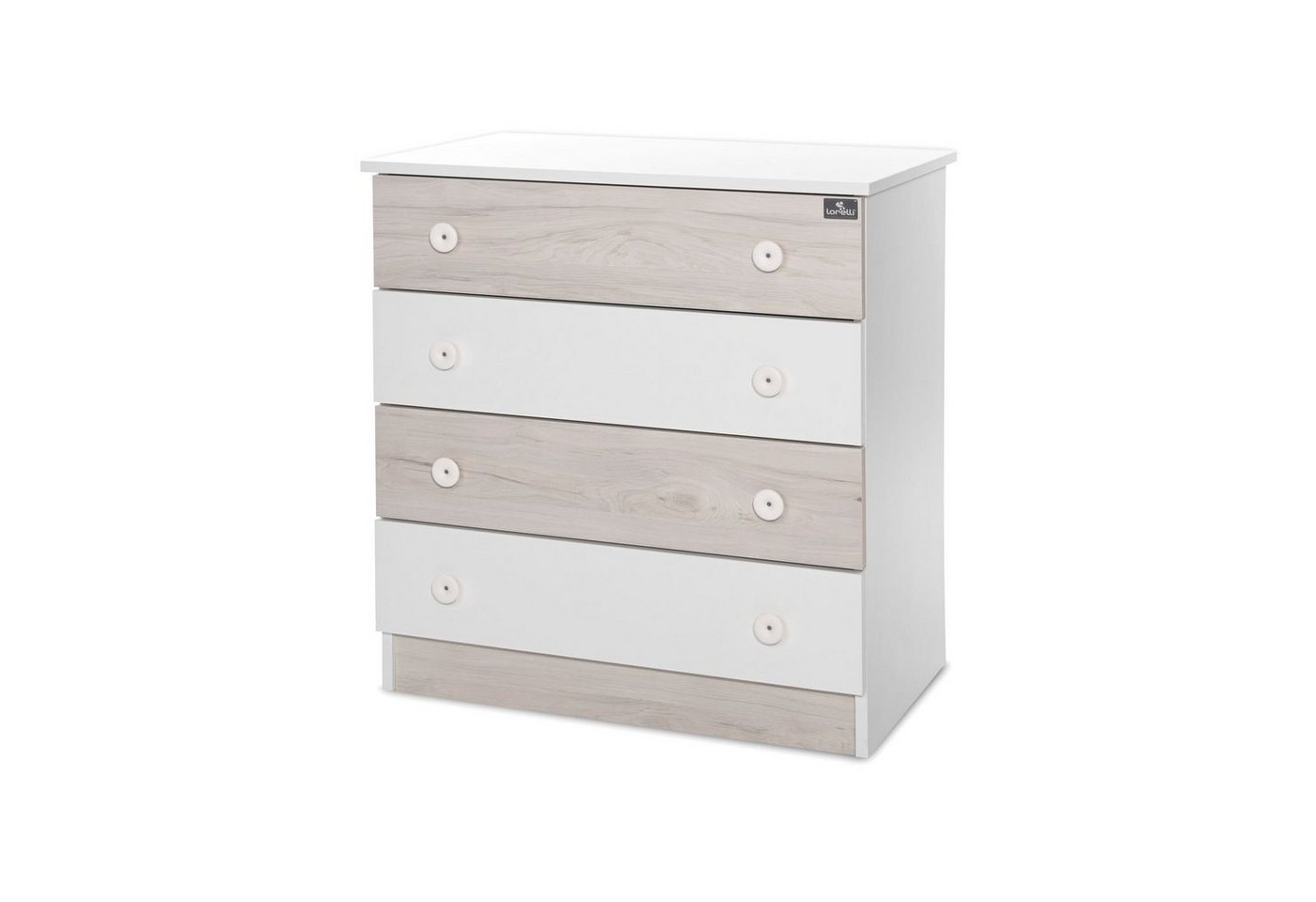 Lorelli Kommode Kommode Dresser, 81 x 50 x 86 cm, 4 große Schubladen, schnelle Montage von Lorelli