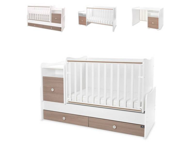 Lorelli Komplettbett Babybett Trend Plus 70x160cm, Schreibtisch Kinderbett Schubladen Kommode Lorelli Komplettbett Babybett Trend Plus 70x160cm, Schreibtisch Kinderbett Schubladen Kommode von Lorelli