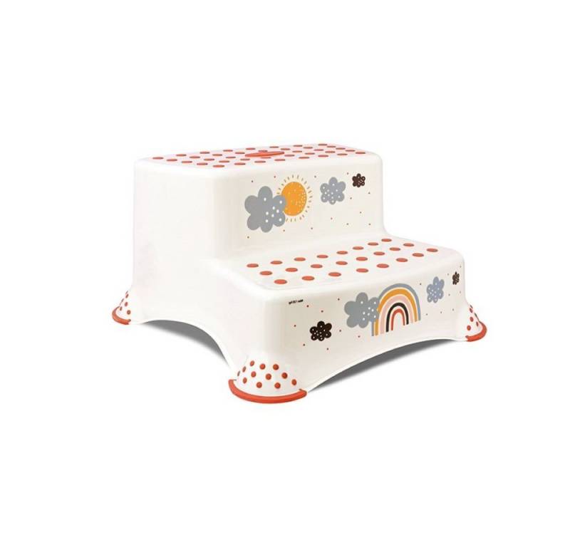 Lorelli Tritthocker Zweistufiger Kinder Badhocker (1 St), Tritthocker rutschfest, Gummi-Noppen von Lorelli