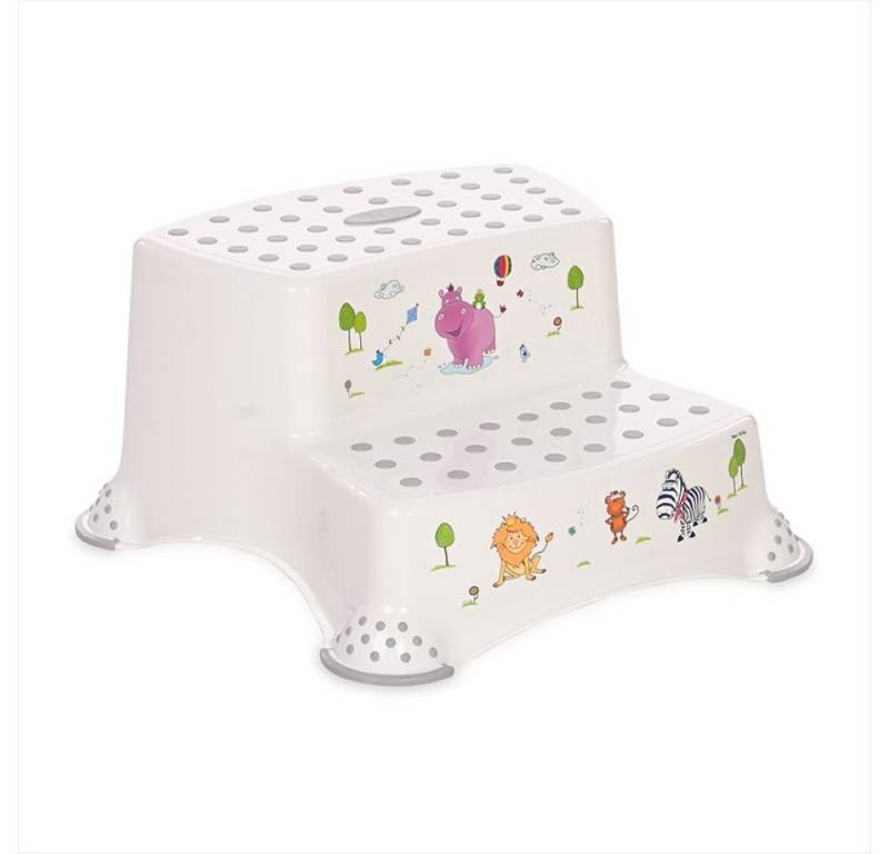 Lorelli Tritthocker Zweistufiger Kinder Badhocker (1 St), Tritthocker rutschfest, Gummi-Noppen von Lorelli