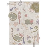 Lorena Canals - Botanic Fantasy Teppich, 140 x 200 cm, grün / rose / natur von Lorena Canals