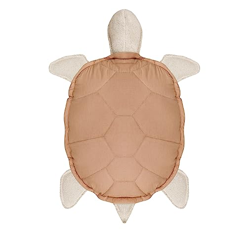 Lorena Canals Kissen für Kinder, Schildkröte, Braun und Natur, 30 x 45 cm von Lorena Canals