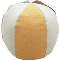 Lorena Canals - Pouf Ball, Ø 45 cm, natur / braun / gelb von Lorena Canals