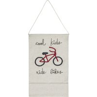 Lorena Canals - Wandteppich, Cool Kids Ride Bikes, 45 x 70 cm, natur / rot von Lorena Canals