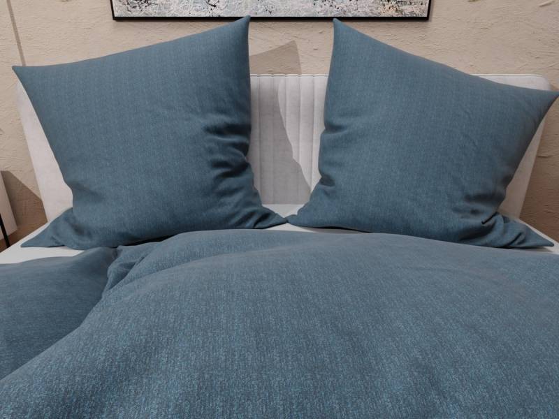 Lorena Maco Interlock Jersey Bettwäsche dunkelblau gescheckt 155x220 + 80x80 Lorena Maco Interlock Jersey Bettwäsche dunkelblau gescheckt 155x220 + 80x80 von Lorena