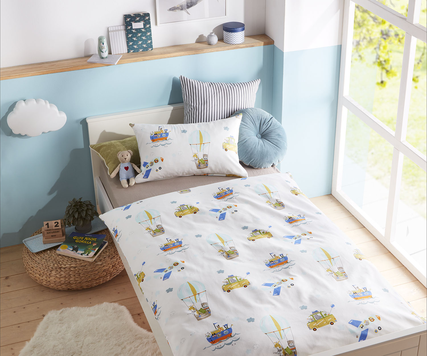 Lorenchen von Lorena Mako-Satin Kinder Bettwäsche Abenteuerurlaub 100x135 + 40x60 Lorenchen von Lorena Mako-Satin Kinder Bettwäsche Abenteuerurlaub 100x135 + 40x60 von Lorenchen