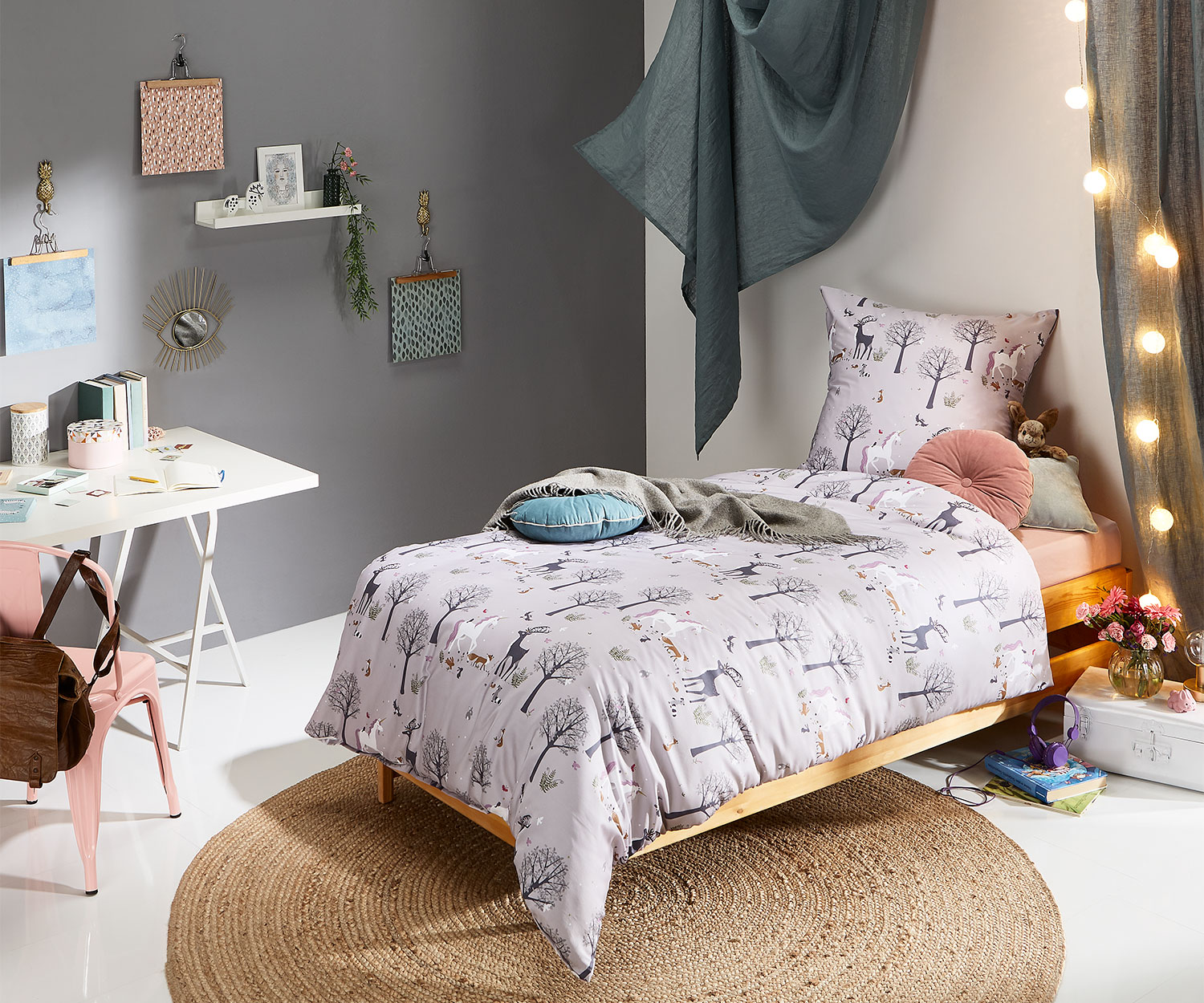 Lorenchen von Lorena Mako-Satin Kinder Bettwäsche Einhorn 100x135 + 40x60 Lorenchen von Lorena Mako-Satin Kinder Bettwäsche Einhorn 100x135 + 40x60 von Lorenchen