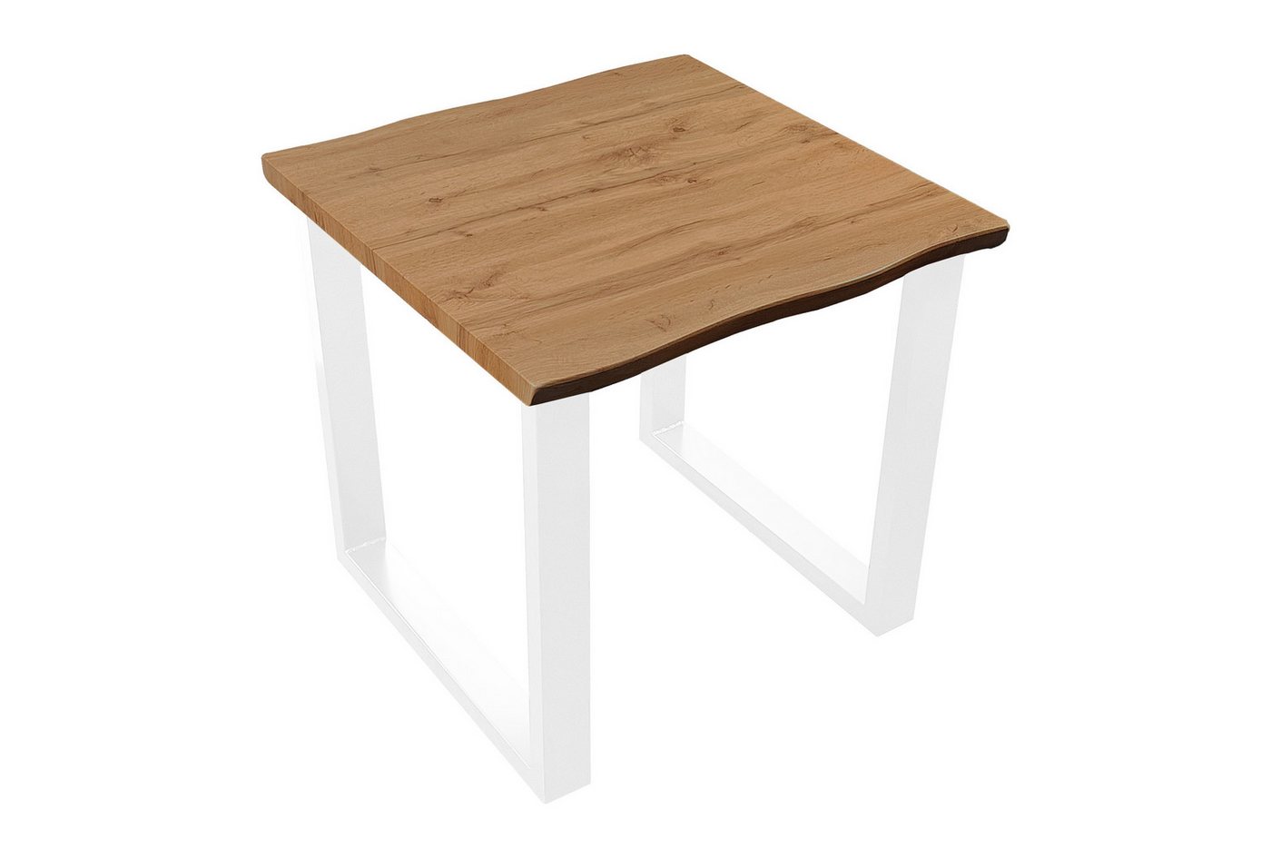 Loreno® Esstisch Josy, Eichenholz, Baumkante, MDF-Platte, Metallgestell von Loreno®