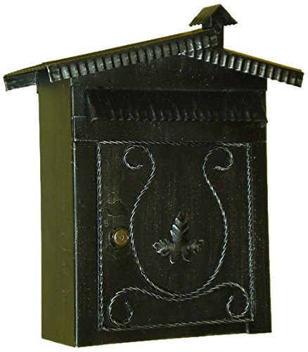 Lorenz Ferart 6008.0 Briefkasten Post, Schmiedeeisen, basistruktur schwarz Hand Silber von Lorenz Ferart