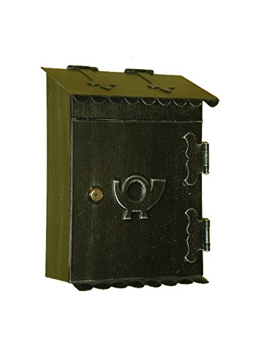 Lorenz Ferart 6013.0 Briefkasten Post, Schmiedeeisen, basistruktur schwarz Hand, Silber von LorenzFerart