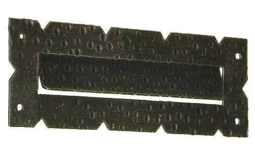 Lorenz Ferart 6020.0 Briefkastenschlitz, Schmiedeeisen, basistruktur schwarz Hand, Silber von Lorenz Ferart