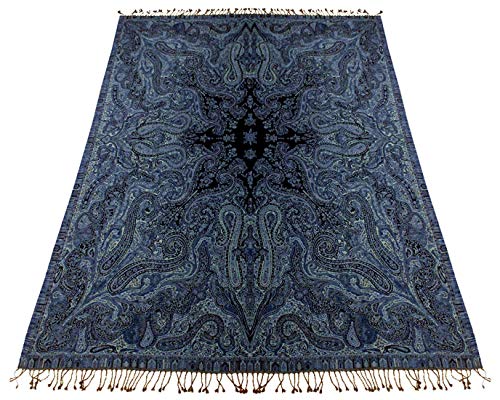 Lorenzo Cana Luxus Wolldecke jacquardgewebt aus feinster Wolle vom Merino - Lamm Paisley Blau Schwarz Goldgelb Wohndecke Gemustert Decke Wolle Sofadecke Kuscheldecke Plaid 140 cm x 200 cm 96262 Lorenzo Cana Luxus Wolldecke jacquardgewebt aus feinster Wolle vom Merino - Lamm Paisley Blau Schwarz Goldgelb Wohndecke Gemustert Decke Wolle Sofadecke Kuscheldecke Plaid 140 cm x 200 cm 96262 von Lorenzo Cana