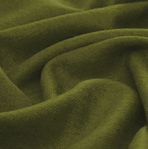 Lorenzo Cana Wohndecke aus 100% Alpaka - Wolle vom Baby - Alpaka flauschig Decke einfarbig Uni warmes grün Alpakadecke Sofadecke Kuscheldecke 96301 von Lorenzo Cana