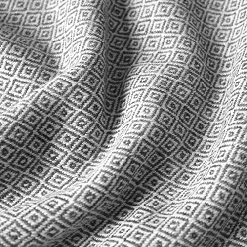 Lorenzo Cana - Luxus Kaschmirdecke, 100% Kaschmir, flauschig weiche Wohndecke,grau weiß, Decke handgewebt Sofadecke Wolldecke - 96175 von Lorenzo Cana