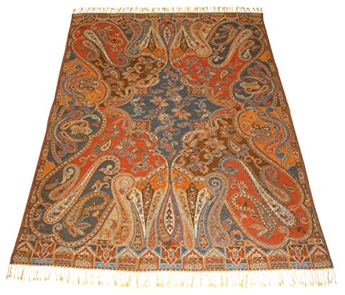 Lorenzo Cana - Premium Wolldecke Landhausdecke aufwändig Jacquard gewebtes Paisleydesign Muster flauschig weich Decke 100% Wolle Wohndecke Sofadecke 96207 Lorenzo Cana - Premium Wolldecke Landhausdecke aufwändig Jacquard gewebtes Paisleydesign Muster flauschig weich Decke 100% Wolle Wohndecke Sofadecke 96207 von Lorenzo Cana