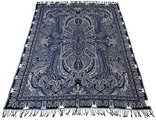 Lorenzo Cana Wolldecke Jacquard gewebt aus Baumwolle mit feinster Wolle vom Merinolamm Schwarz Weiss Blau Paisley Wohndecke Decke Wolle Sofadecke Kuscheldecke Plaid 140 cm x 200 cm 96244 Lorenzo Cana Wolldecke Jacquard gewebt aus Baumwolle mit feinster Wolle vom Merinolamm Schwarz Weiss Blau Paisley Wohndecke Decke Wolle Sofadecke Kuscheldecke Plaid 140 cm x 200 cm 96244 von Lorenzo Cana