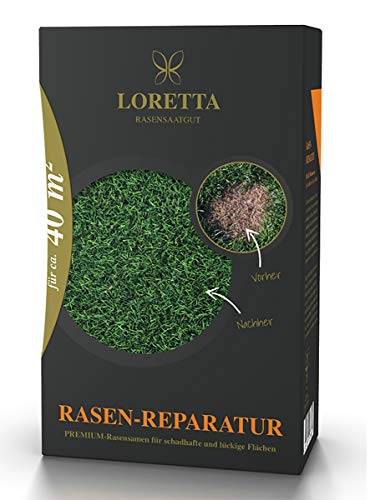 Loretta Rasen Reparatur Premiumnachsaat mit Mantelsaat 0,6 kg für ca. 40 m² von Loretta