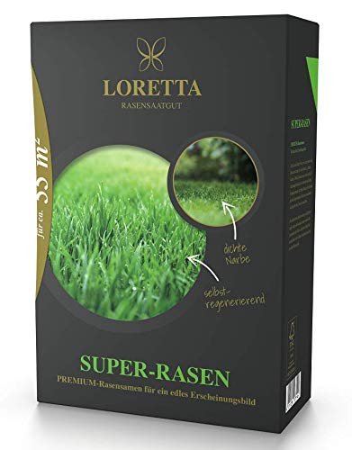 Loretta Super Rasen Premiumrasensaat 1,1kg für ca 55m² von Loretta