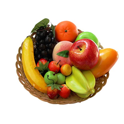 12 Arten von künstlichen Früchten Pack, 12 verschiedene Früchte in einem Set, gefälschte Früchte für Wohnkultur, Simulation Obst Set, Weihnachtsdekoration, Obst für Fotoshooting Insgesamt 16 Stück 12 Arten von künstlichen Früchten Pack, 12 verschiedene Früchte in einem Set, gefälschte Früchte für Wohnkultur, Simulation Obst Set, Weihnachtsdekoration, Obst für Fotoshooting Insgesamt 16 Stück von Lorigun