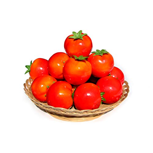15 Stück Artificail Tomaten, gefälschte Tomaten für die Dekoration künstliches Gemüse Tomaten, Normale Größe Simulation Tomaten Küche Home Decor, Chirstmas Party Decor, Foto Früchte von Lorigun
