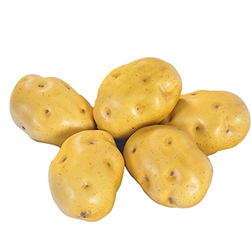 Lorigun Foam Gefälschte Kartoffeln Simulation Blase Obst & Gemüse Emotion Arrangement Szenen Requisiten Simulation Potato X 5Pcs von Lorigun