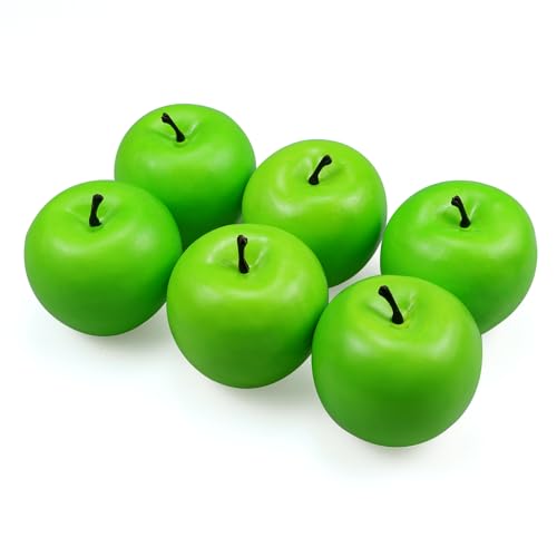 Lorigun Künstliche Äpfel Gefälschte Frutis-Äpfel, Simulationsäpfel für Heimtextilien Lebensechte Äpfel in normaler Größe Gefälschte Äpfel für Küchenparty Weihnachtsdeko (6 Stück Grüner Apfel) Lorigun Künstliche Äpfel Gefälschte Frutis-Äpfel, Simulationsäpfel für Heimtextilien Lebensechte Äpfel in normaler Größe Gefälschte Äpfel für Küchenparty Weihnachtsdeko (6 Stück Grüner Apfel) von Lorigun